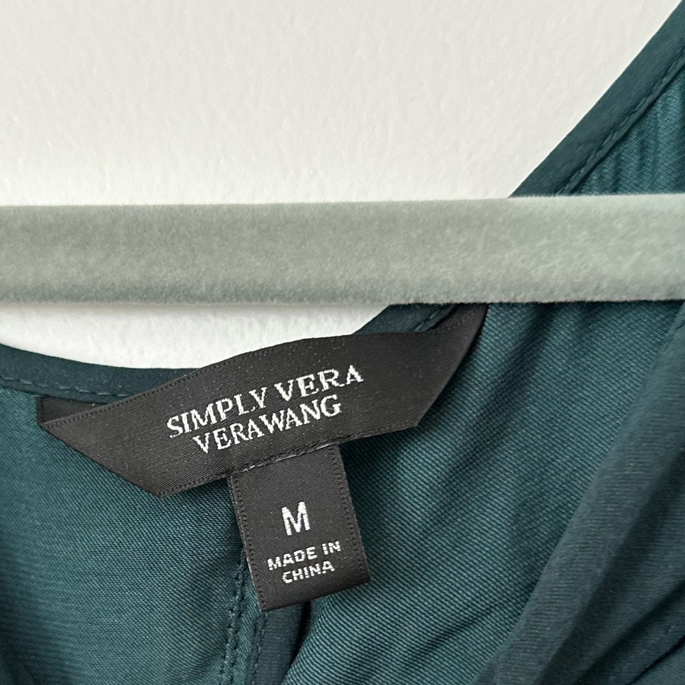 Simply Vera Vera Wang Deep Teal Blouse - Picture 2 of 3